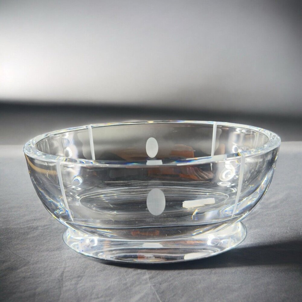 Baccarat Tranquility Clear Crystal Bowl Discontinued Original Store Sticker VTG